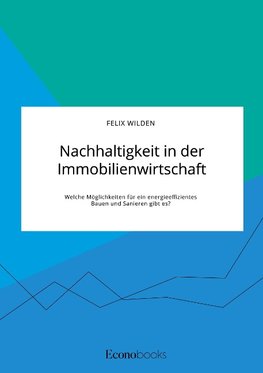 Nachhaltigkeit in der Immobilienwirtschaft. Welche Möglichkeiten für ein energieeffizientes Bauen und Sanieren gibt es?