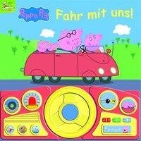 Peppa Pig - Fahr mit uns! - Pappbilderbuch mit beweglichem Lenkrad und 13 spannenden Geräuschen für Kinder ab 3 Jahren