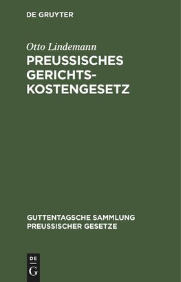 Preussisches Gerichtskostengesetz