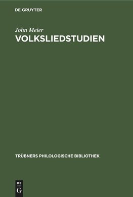 Volksliedstudien