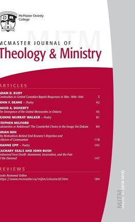 McMaster Journal of Theology and Ministry