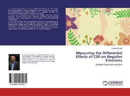 Measuring the Differential Effects of CSR on Negative Emotions