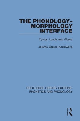 The Phonology-Morphology Interface