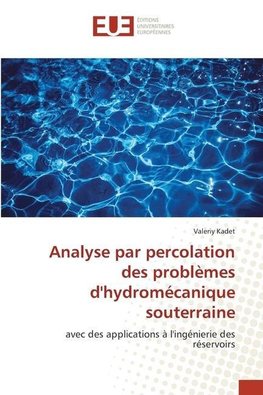 Analyse par percolation des problèmes d'hydromécanique souterraine