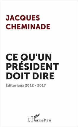 Ce qu'un président doit dire