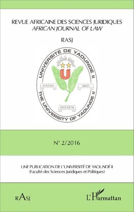 Revue africaine des sciences juridiques n°2 / 2016