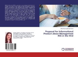 Proposal for Informational Product about Management RSS in the HCU