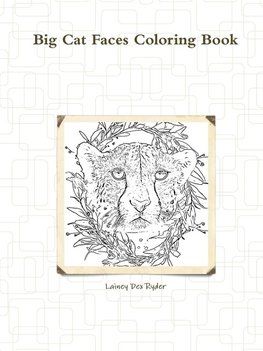 Big Cat Faces Coloring Book