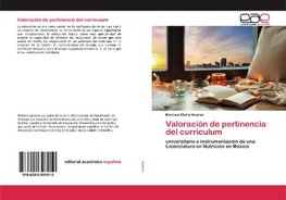 Valoración de pertinencia del currículum