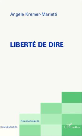 Liberté de dire