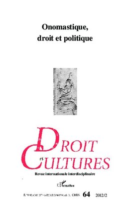 Onomastique, droit et politique