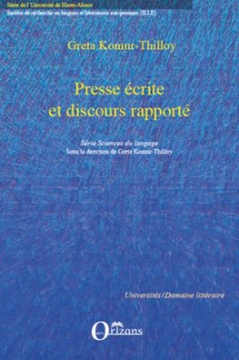 Presse écrite et discours rapporté