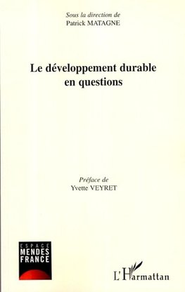 Le développement durable en questions