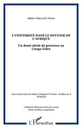 L'Université dans le devenir de l'Afrique