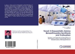 Novel 4-Oxoazetidin Amino Benzothiazoles-Synthesis and Evaluation