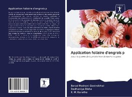 Application foliaire d'engrais p