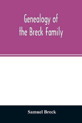 Genealogy of the Breck family