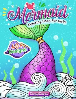 Mermaid Coloring Book For Girls