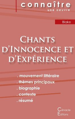 Fiche de lecture Chants d'Innocence et d'Expérience (analyse littéraire de référence et résumé complet)