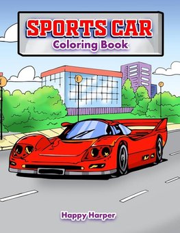 Sports Car Coloring Book