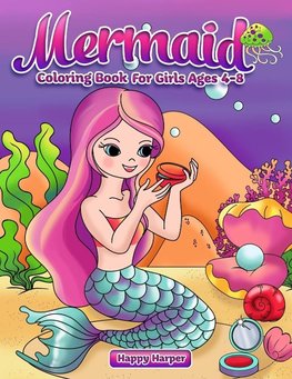 Mermaid Coloring Book For Girls