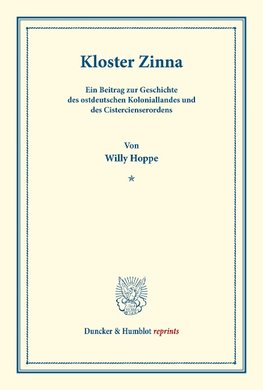 Kloster Zinna.