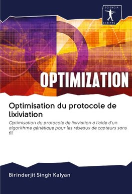 Optimisation du protocole de lixiviation