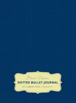 Large 8.5 x 11 Dotted Bullet Journal (Royal Blue #8) Hardcover - 245 Numbered Pages