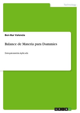 Balance de Materia para Dummies