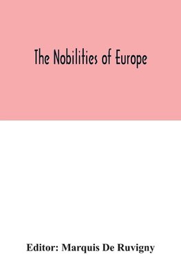 The nobilities of Europe