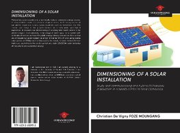 DIMENSIONING OF A SOLAR INSTALLATION