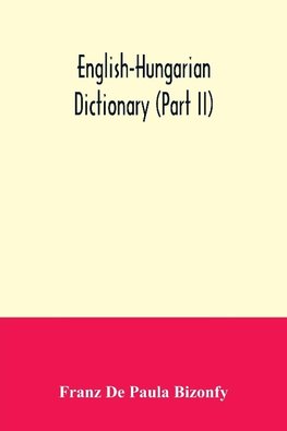 English-Hungarian dictionary (Part II)