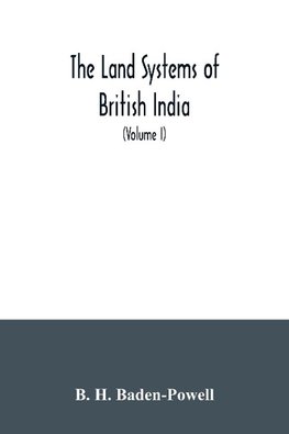 The land systems of British India