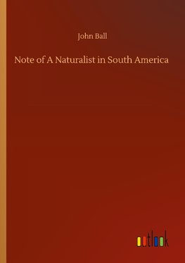 Note of A Naturalist in South America