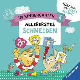 Im Kindergarten: Allererstes Schneiden