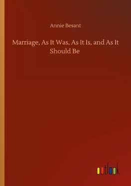 Marriage, As It Was, As It Is, and As It Should Be