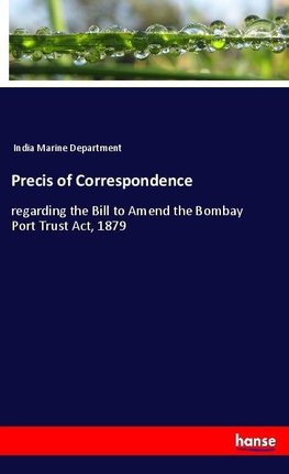 Precis of Correspondence