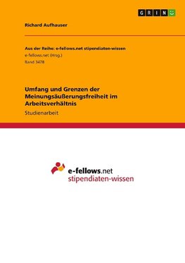 Umfang und Grenzen der Meinungsäußerungsfreiheit im Arbeitsverhältnis