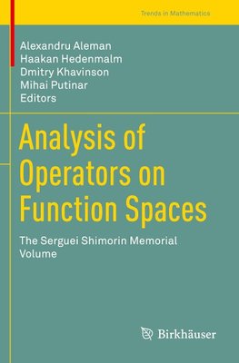 Analysis of Operators on Function Spaces