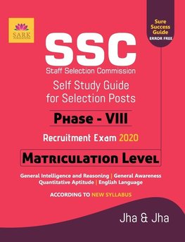 SSC MATRICULATION LEVEL PHASE VIII GUIDE 2020