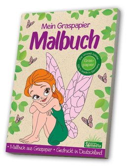 Malbuch Graspapier<BR>Feen