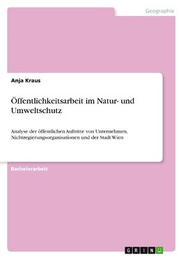 Öffentlichkeitsarbeit im Natur- und Umweltschutz