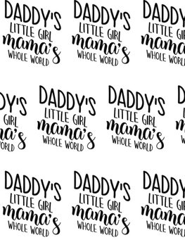 Daddy's Little Girl, Mama's Whole World Composition Notebook - Large Ruled Notebook - 8.5x11 Lined Notebook (Softcover Journal / Notebook / Diary)