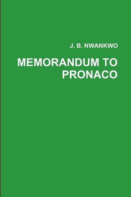 MEMORANDUM TO PRONACO