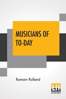 Musicians Of To-Day