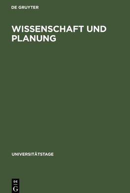 Wissenschaft und Planung