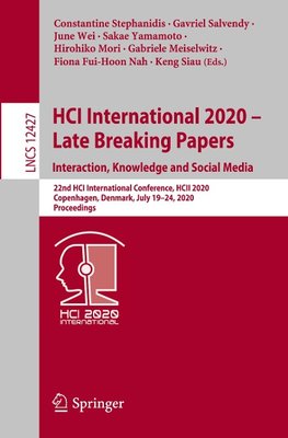 HCI International 2020 - Late Breaking Papers: Interaction, Knowledge  and Social Media