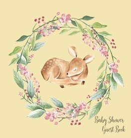 Woodland Baby Shower Guest Book (Hardcover)