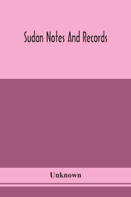 Sudan notes and records