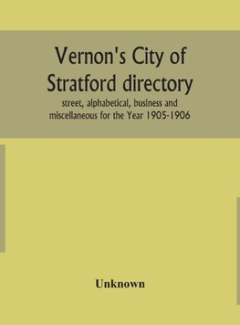 Vernon's City of Stratford directory